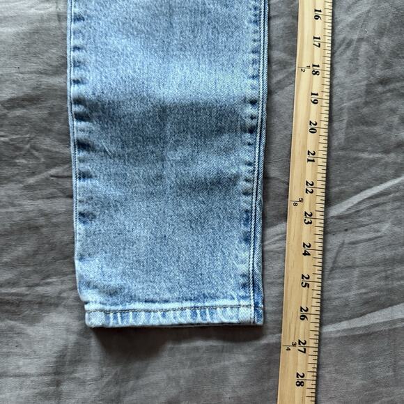 Levis 501 Jeans Womens Skinny Light Wash High Rise 30x27 Big E - Picture 4 of 10